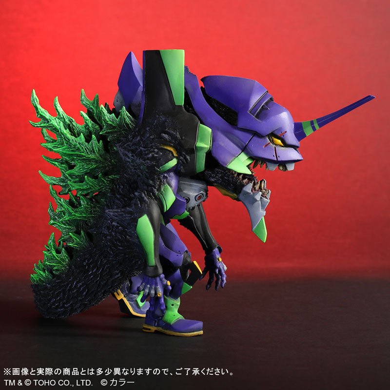 Gojira vs. Evangelion - EVA-01 - DefoReal Series - "G" Awakening form (Plex, X-Plus), Franchise: Gojira vs. Evangelion, Brand: Plex, X-Plus, Release Date: 30. Nov 2023, Dimensions: H=170mm (6.63in), Store Name: Nippon Figures