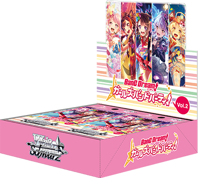 BanG Dream! Girls Band Party! Vol.2. - Weiss Schwarz Card Game - Booster Box, Franchise: BanG Dream! Girls Band Party! Vol.2, Brand: Weiss Schwarz, Release Date: 2019-03-16, Type: Trading Cards, Cards per Pack: 9, Packs per Box: 16, Nippon Figures