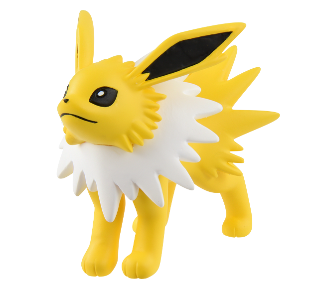 Pokemon - Jolteon - Monster Collection (MonColle) - Takara Tomy, Franchise: Pokemon, Brand: Takara Tomy, Series: MonColle (Pokemon Monster Collection), Type: General, Release Date: 2023-11-04, Dimensions: approx. Height = 3~4 cm // 1.18~1.57 inches, Nippon Figures