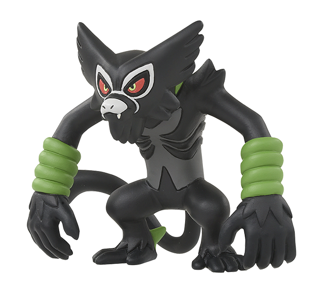 Pokemon - MS-40 Zarude - Monster Collection (MonColle) - Takara Tomy, Franchise: Pokemon, Brand: Takara Tomy, Series: MonColle (Pokemon Monster Collection), Type: General, Release Date: 2020-12-01, Dimensions: approx. Height = 3~4 cm // 1.18~1.57 inches, Nippon Figures