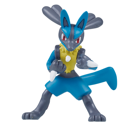 Pokemon - MS-10 Lucario - Monster Collection (MonColle) - Takara Tomy, Franchise: Pokemon, Brand: Takara Tomy, Series: MonColle (Pokemon Monster Collection), Type: General, Release Date: 2019-11-29, Dimensions: approx. Height = 3~4 cm // 1.18~1.57 inches, Nippon Figures