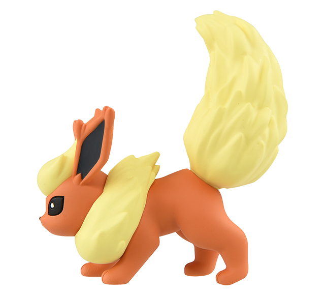 Pokemon - Flareon - Monster Collection (MonColle) - Takara Tomy, Franchise: Pokemon, Brand: Takara Tomy, Series: MonColle (Pokemon Monster Collection), Dimensions: approx. Height = 3~4 cm // 1.18~1.57 inches, Store Name: Nippon Figures