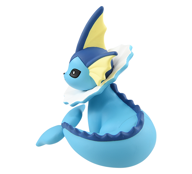 Pokemon Vaporeon Monster Collection Takara Tomy - Franchise: Pokemon, Brand: Takara Tomy, Series: MonColle, Type: General, Release Date: 2023-11-04, Dimensions: approx. Height = 3~4 cm // 1.18~1.57 inches - Nippon Figures