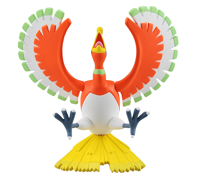 Pokemon - ML-01 Ho-Oh - Monster Collection (MonColle) - Takara Tomy, Franchise: Pokemon, Brand: Takara Tomy, Series: MonColle (Pokemon Monster Collection), Type: General, Release Date: 2019-11-29, Dimensions: approx. Height = 10 cm (3.9 inches), Nippon Figures