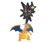 Dark Terastal Charizard - Monster Collection (MonColle) - Takara Tomy, Franchise: Pokemon, Brand: Takara Tomy, Series: MonColle (Pokemon Monster Collection), Type: General, Release Date: 2023-07-29, Dimensions: approx. Height = 10 cm // 3.9 inches, Nippon Figures