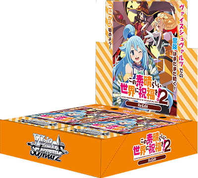 Blessings on this Wonderful World! Re:Edit - Weiss Schwarz Card Game - Booster Box, Franchise: Blessings on this Wonderful World! Re:Edit, Brand: Weiss Schwarz, Release Date: 2020-02-28, Trading Cards, Cards per Pack: 9 cards, Packs per Box: 16 packs, Nippon Figures