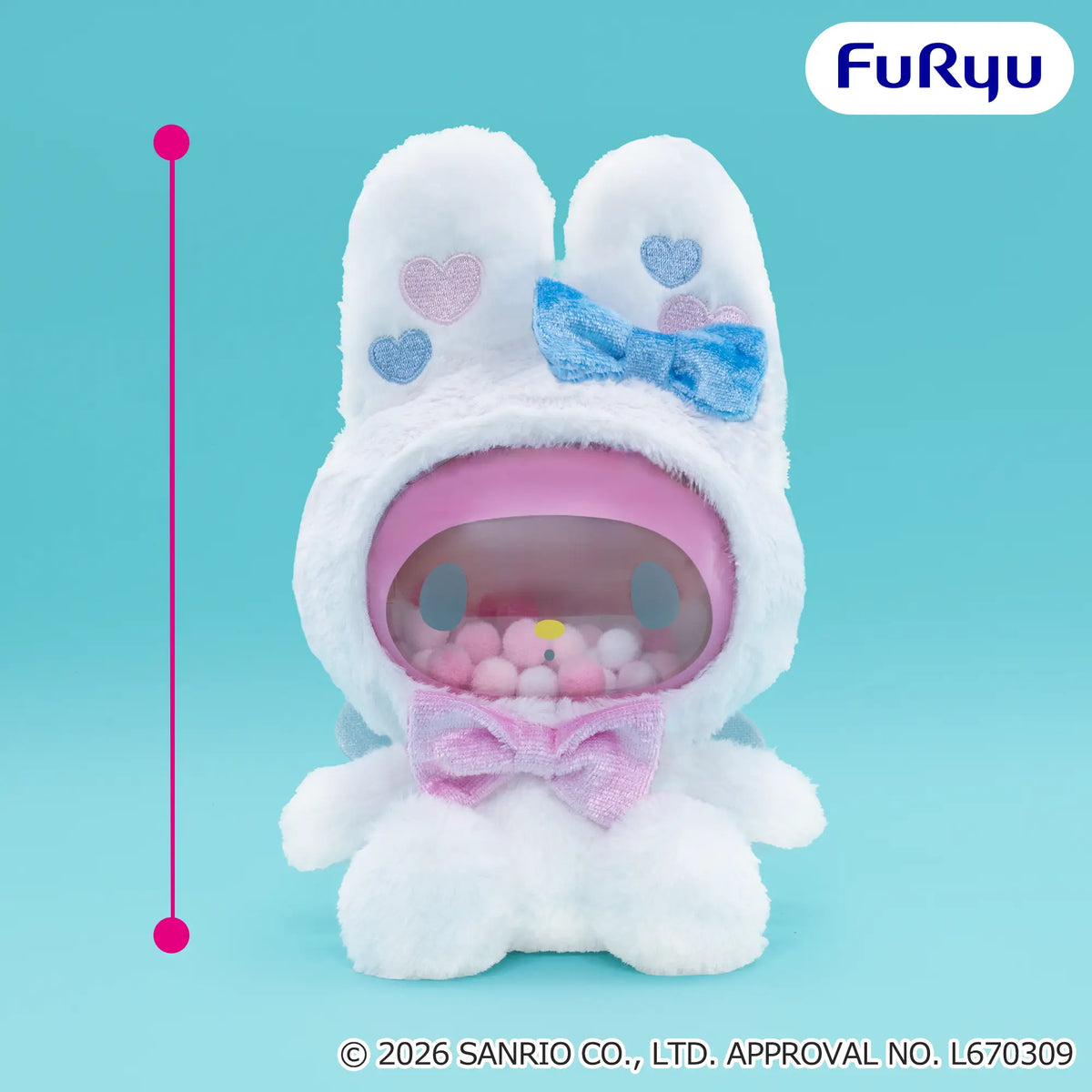 Sanrio - My Melody - Angel Clear Pofy (FuRyu)
