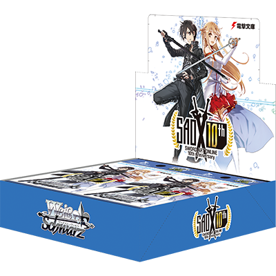 Sword Art Online - 10th Anniversary - Weiss Schwarz Card Game - Booster Box, Franchise: Sword Art Online - 10th Anniversary, Brand: Weiss Schwarz, Release Date: 2020-01-24, Type: Trading Cards, Cards per Pack: 1 pack of 9 cards for 400 yen + tax, Packs per Box: 16 packs for 6,400 yen + tax, Nippon Figures