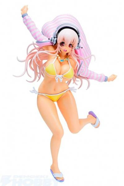 SoniComi (Super Sonico) - Sonico - CharaGumin - 1/8 - Moamoa Parka Swimsuit ver., Franchise: SoniComi (Super Sonico), Brand: Volks, Release Date: 01. Jan 1755, Type: Model Kit, Nippon Figures