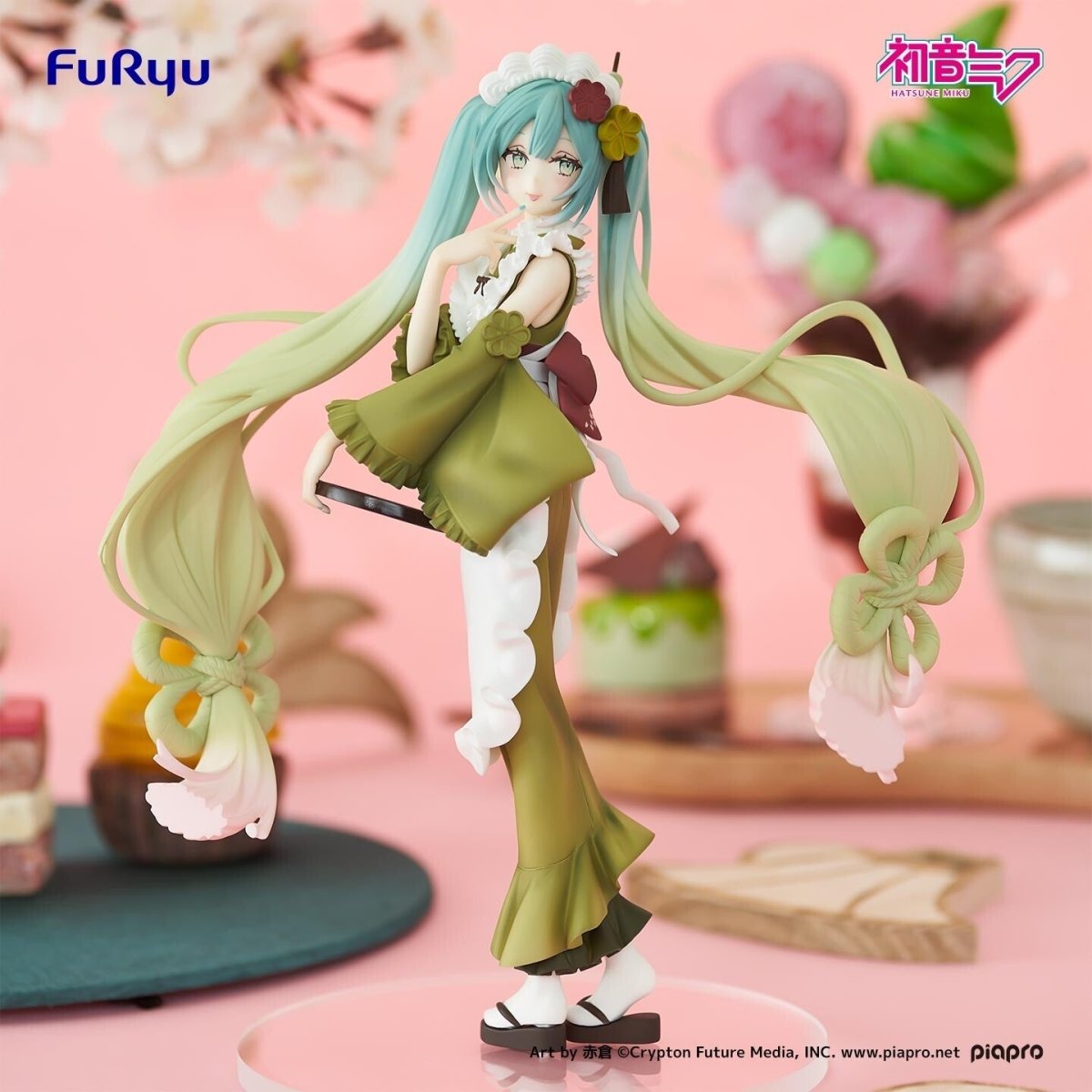 Piapro Characters - Hatsune Miku - Exceed Creative Figure - Sweet Sweets - Matcha Parfait (FuRyu) - Figures - Nippon Figures