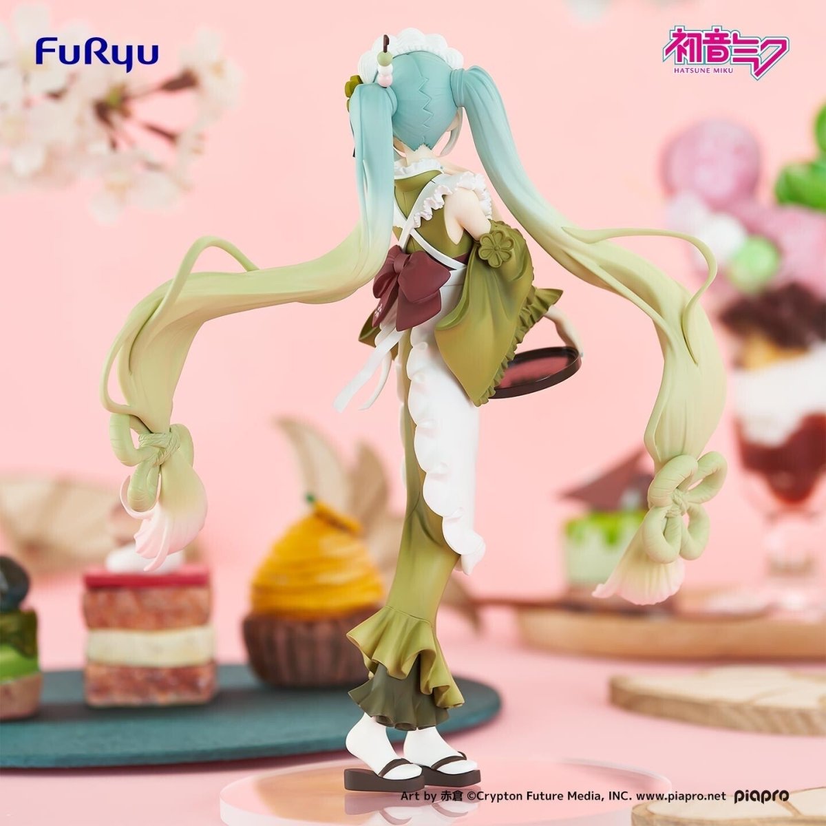 Piapro Characters - Hatsune Miku - Exceed Creative Figure - Sweet Sweets - Matcha Parfait (FuRyu) - Figures - Nippon Figures